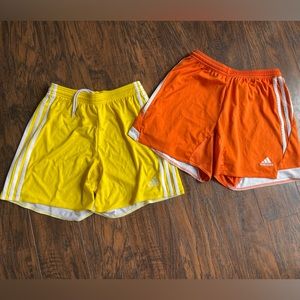 2 pairs of Adidas Climacool soccer shorts - women’s